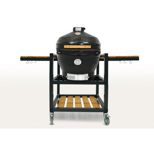 Керамический гриль-барбекю Start Grill CFG Chef черный 61 см/24 дюйма в комплекте с модулем для гриля со столиками