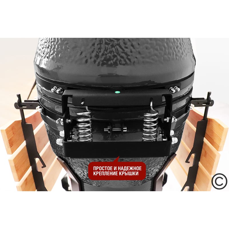 Керамический гриль Start Grill SG18 Pro 45 см/18 дюймов (черный)
