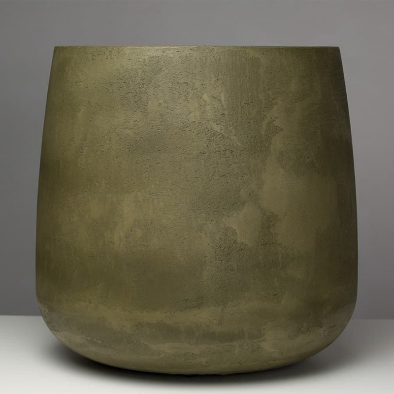 Вазон Concretika BARREL AVOCADO GREEN
